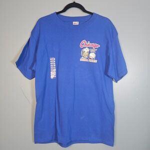 Anvil Chicago Cubs Drinkin Town Baseball Problem Graphic T Shirt Men's Large